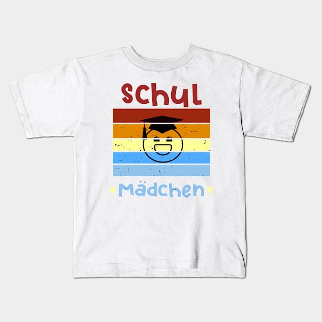 Schulmädchen 1. Klasse Smile Schulbeginn T shirt Kids T-Shirt by chilla09